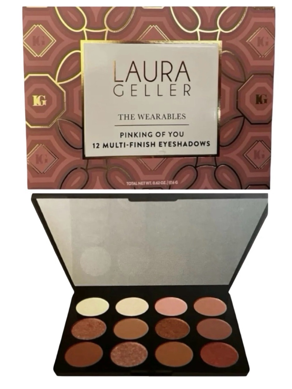 Laura Geller Pink & Brown 12-Color Multi-Finish Eyeshadow Palette